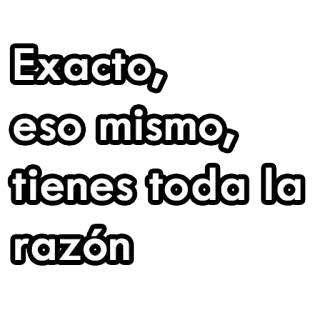 👌 Exacto, eso mismo, tienes toda la razón согласие, подтверждение, точно, одинаковый, правильно telegram sticker