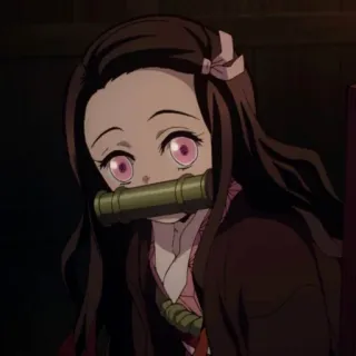 💗 Nezuko Kamado Demon Slayer Anime, Demon Slayer, Nezuko, Carino, Ragazza, Manga, Demone whatsapp sticker