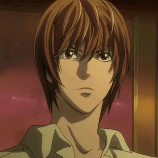 ⚖ Light Yagami Death Note Anime, Manga, Protagoniste, Death Note, Light, Yagami telegram sticker