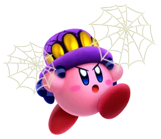 💢 Kirby kirby, pająk, gra, postać, nintendo telegram sticker