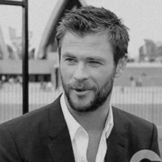 🗞 Chris Hemsworth acteur, célébrité, portrait, homme telegram sticker