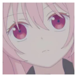 ✂️ anime, różowe włosy, kreskówka, dziewczyna, manga whatsapp sticker