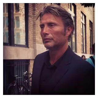 😐 Mads Mikkelsen 俳優, セレブ, ポートレート, 男性, スーツ telegram sticker