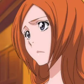 🙁 Orihime Inoue Bleach anime, orihime inoue, bleach, cartoon, character telegram sticker