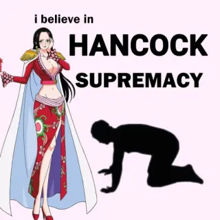 🙇 Boa Hancock One Piece i believe in HANCOCK SUPREMACY Аниме, Манга, Персонаж, Превосходство, One Piece, Боа Хэнкок telegram sticker