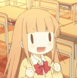 🥕 Anime, Mädchen, Süß, Kawaii, Schule, Uniform whatsapp sticker