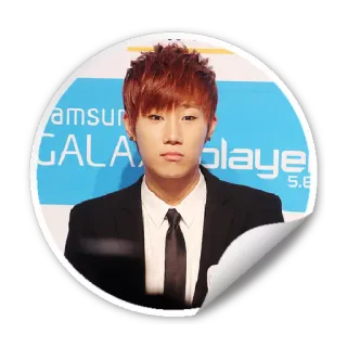 😟 SAMSUNG GALAXY PLAYER 5.8 k-pop, айдол, корейский, певец, портрет telegram sticker