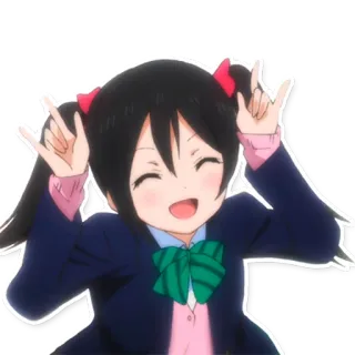 😈 Nico Yazawa Love Live! Anime, Garota, Idol, Desenho animado, Fofa, Nico Yazawa, Love Live! telegram sticker