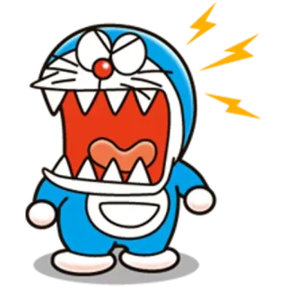 😠 Doraemon doraemon, wütend, schreien, Cartoon, Anime telegram sticker