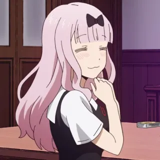 💜 Chika Fujiwara Kaguya-sama: Love Is War аниме, Chika Fujiwara, Kaguya-sama, милая, девушка, улыбка telegram sticker