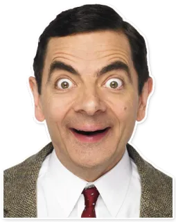 😳 Mr. Bean мистер бин, комедия, смешной, актер, роуэн аткинсон telegram sticker