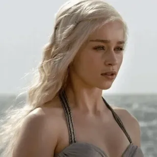 😐 Daenerys Targaryen Game of Thrones Daenerys Targaryen, Game of Thrones, Fantasy, Femme, Portrait telegram sticker