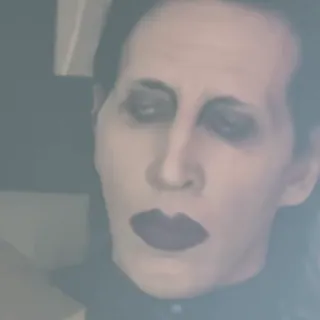 🌟 Marilyn Manson музыкант, певец, гот, шок-рок, знаменитость telegram sticker