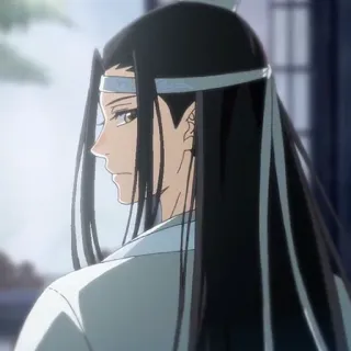 ⛩ Lan Wangji The Untamed anime, character, portrait, The Untamed telegram sticker