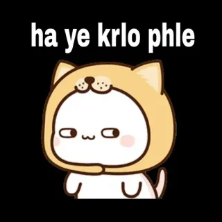 🙄 ha ye krlo phle dibujo animado, gato, meme, perro, animal telegram sticker