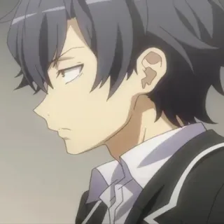 🍻 Hachiman Hikigaya My Teen Romantic Comedy SNAFU Anime, Charakter, Hachiman Hikigaya, Teenager, Comedy, Romantik whatsapp sticker