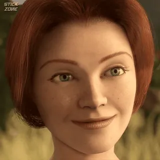 🫑 Princess Fiona Shrek princesse, dessin animé, animation, ogre, Dreamworks telegram sticker