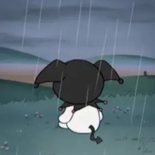 🧦 Kuromi クロミ, サンリオ, アニメ, 雨, 可愛い, カワイイ, アニメ whatsapp sticker