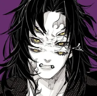 🌓 Kokushibo Demon Slayer Anime, Quỷ, Mắt, Nhân vật, Kokushibo telegram sticker