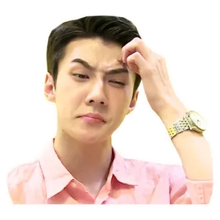 🤔 persona, hombre, cara, pensando, confundido, expresión, emoción, cuestionando whatsapp sticker