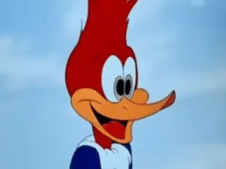 🤑 Woody Woodpecker Kreskówka, Woody Woodpecker, Ptak, Śmieszne, Klasyczna kreskówka whatsapp sticker