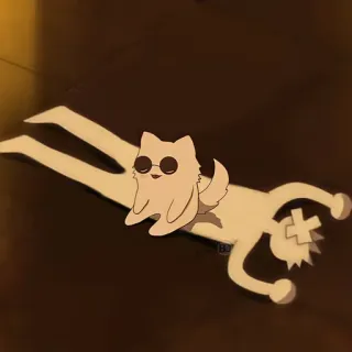 🐈 Katze, Geist, Umriss, Cartoon, Aufkleber telegram sticker