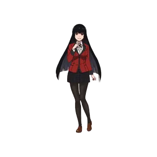 😆 Yumeko Jabami Kakegurui Anime, Kakegurui, Yumeko Jabami, Personnage, Uniforme scolaire whatsapp sticker