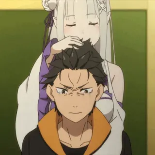 Emilia Re:Zero - @Otakuzdream telegram stickers