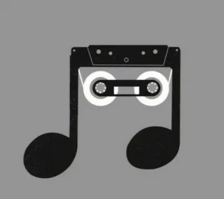 🎵 musique, cassette, note, rétro, son telegram sticker