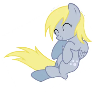 💭 Derpy Hooves My Little Pony Derpy Hooves, 마이 리틀 포니, 포니, 만화, 귀여운 telegram sticker