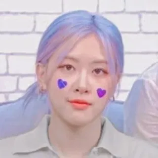 🙂 mulher, retrato, rosto, coreana, menina, beleza, coração telegram sticker