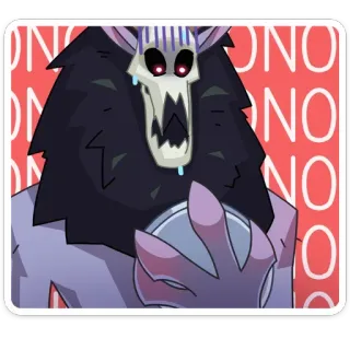 🙅‍♂️ NO монстр, персонаж, мультфильм, негатив, отказ telegram sticker