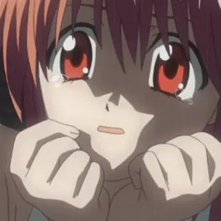 💊 Anime, Triste, Piangendo, Ragazza, Emozionale telegram sticker
