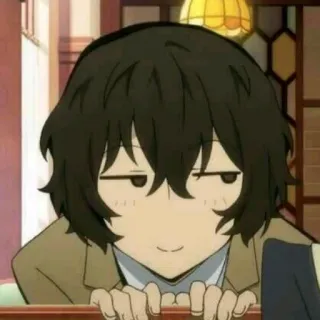 🌈 Osamu Dazai Bungo Stray Dogs anime, manga, character, dazai, osamu dazai, bungo stray dogs telegram sticker