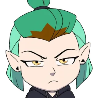 😑 Amity Blight The Owl House cartoon, Amity Blight, The Owl House, angry, character telegram sticker