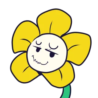 😏 Flowey Undertale telegram sticker