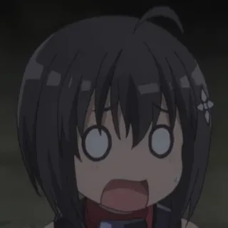 😣 Anime, Personaje, Impactado, Asustado, Sorprendido, Dibujos animados telegram sticker