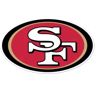 🏈 Сан-Франциско 49ers, NFL, спорт, американский футбол, логотип команды telegram sticker