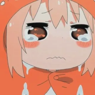 🥤 Umaru Doma Himouto! Umaru-chan Anime, Dessin animé, Mignon, Pleurs, Triste, Umaru, Himouto telegram sticker