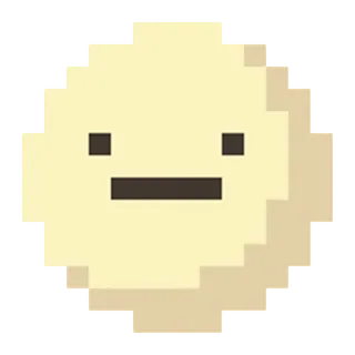😐 pixel art, simple, emoji, face whatsapp sticker