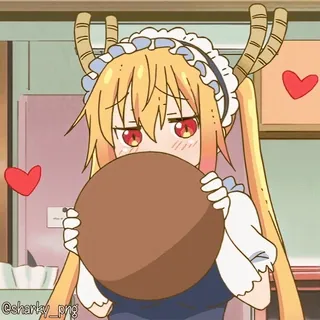 ❤️ Tohru Miss Kobayashi's Dragon Maid telegram sticker