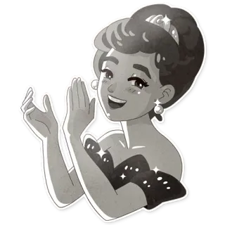 Audrey Glamour telegram stickers