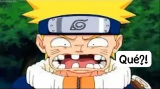 😱 Naruto Qué?! anime, cartoon, naruto, funny, shocked telegram sticker