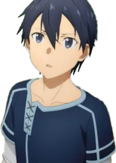 😕 Kirito Sword Art Online Anime, Sword Art Online, Kirito whatsapp sticker