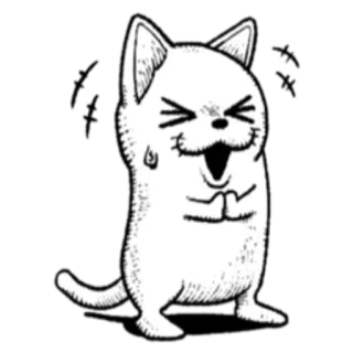 😅 猫, 動物, アニメ, 幸せ, 笑う, 喜ぶ telegram sticker