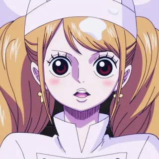 💞 Pudding One Piece anime, manga, charlotte pudding, one piece, chef telegram sticker