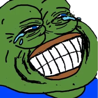 😂 Pepe the Frog Pepe, Meme, Sapo, Meme da Internet, Chorando, Rindo, Engraçado whatsapp sticker