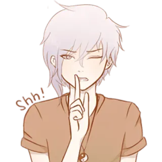 🤫 Shh! тсс, тишина, секрет, тихо, молчать whatsapp sticker