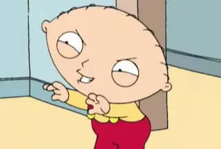 😍 Stewie Griffin Family Guy cartoon, animated, baby, Family Guy, Stewie Griffin telegram sticker