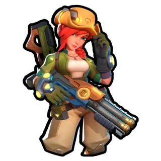 ❤️ Cartoon, Frau, Pistole, Figur, Weiblich, Waffe telegram sticker